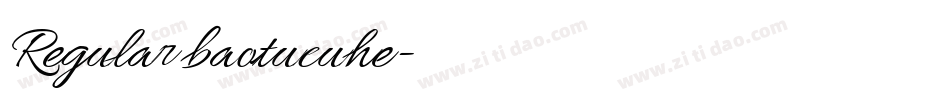 Regular baotucuhe字体转换
